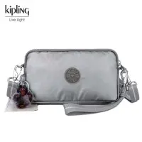 在飛比找Yahoo!奇摩拍賣優惠-Kipling 猴子包 金屬銀灰 70109 升級版 拉鍊手