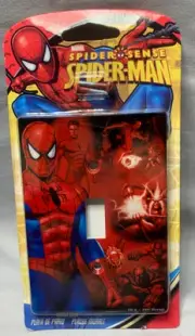 Marvel Spider-Man Single Wall Plate Light Switch Cover SEALED