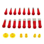 22Pcs Integrated Rubber Nozzle Tool Stainless Steel Coating Caulking Nozzle