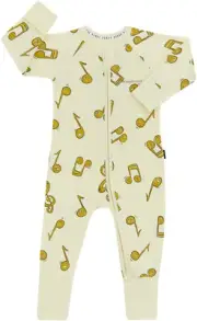Bonds: Long Sleeve Zippy Wondersuit - Sweet Tunes (Size 00)