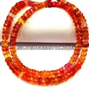 Rare~AAAA+Padparadscha Sapphire Faceted Beads Sparkle Peach Color Gemstone Beads