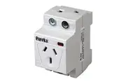 Eureka Double Pole Din Rail 10A Single Powerpoint Autoswitch IP32 | EUR-DPDGPO10