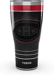 Tervis Traveler NHL Montreal Canadiens - Night Game Triple Walled Insulated Tumbler Travel Cup Keeps Drinks Cold & Hot, 30oz, Stainless Steel