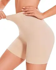 [BESTENA] Shapewear Shorts,Mid-Waist Body Shaper Shorts,Womens Shapewear Tummy Control,Seamless Shapewear for Under Dresses