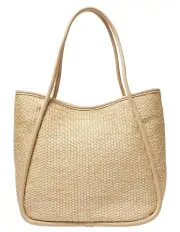 [Sandler] Jarvis Tote Bag in Nude/Raffia