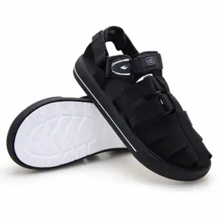 【G.P】d6系列 Q軟潮流織帶護趾涼鞋 男鞋(全黑)