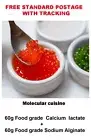 Spherification Ingredients :60g sodium alginate +60g calcium lactate Vegan