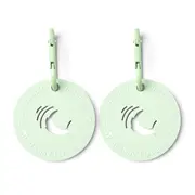 2x Gummi Silicone Dog/Puppy Poo Bag Clip/Holder Carrier Storage Outdoor Mint