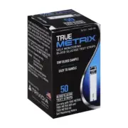 True Metrix Blood Glucose Test Strips Self Monitoring Easy Use 50 ct Pack of 2