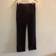 IZOD Youth Boys Flat Front Casual Dress Pants Size 12 Black Stretch New