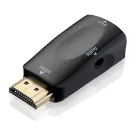 在飛比找蝦皮購物優惠-HDMI to VGA Converter Gold-pla