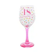 Gibson Gifts 18 Birthday Party Wine Glass Toasting Tumbler Drinkware Pink