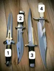 "Handcrafted D2 Tool Steel Survival and Daily Use Knife Collection - Set of 4"