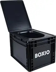 BOXIO Portable Toilet - Convenient Camping Toilet! Compact, Safe, and Personal Composting Toilet with Convenient Disposal for Camping, RVing, Boating, Road Trips and Other Recreational Activities