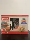 NEW Sealed Pyrex 14-Piece Simply Store Glass Containers with Colored Lids Set