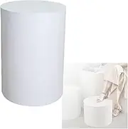 Round Pedestal Stands,Event Decor Display Plinth Stands,Round Display Pedestal Stand,for Clothing Store Wedding Props Collection Model Show(White,40x50cm)