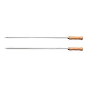 2x Tramontina 75cm Stainless Steel Skewers Barbecue Home/Kitchen Grill Cooking