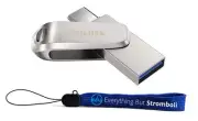 SanDisk Ultra Dual Drive Luxe USB Type-C 256GB Flash Drive for Smartphones, T...