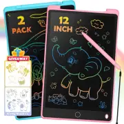 2 Pack 12 Inch LCD Writing Tablet for Kids, Toys for Girl, Drawing Pad. Doodle B