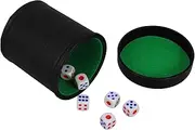 GARVALON Noise Reduction Dice Cup Dice Holder with Lid Perfect for Table Games Compact Box Set
