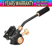 Q08S 3-Way Tripod Head Panoramic Head Pan Tilt Tripod Head w/Quick Release Plate