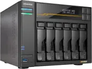 Asustor Lockerstor 6 Gen3 6 Bay NAS Quad-Core 2.3GHz 2x 10GbE Ports AS6806T