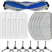 SMZhomeone Vacuum Cleaner Accessory Set Main Side Brush Filter Mop Cloth Kit for Ecovacs for Deebot N20/N20 Plus Vacuum Cleaner Main Side Brush Filter Wiping Cloth Set (B)