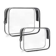 TSA Approved Toiletry Bag,2 Pack Clear Toiletry Bag, Quart Size Travel Bag TSA