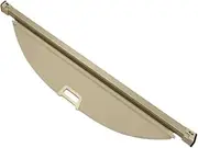 Rear Trunk Cargo Cover,Fit for Hyundai, Santa Fe 2016 2017 Shield Shade Curtain Partition Board Privacy Blinds Safety Accessories Retractable Trunk Divider(Beige)