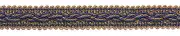 Navy Taupe 7/8" Gimp Braid Trim Captains Pride [By The Yard]