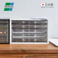 在飛比找momo購物網優惠-【日本仲林】日本製鋼製橫式桌上型A4文件櫃/資料櫃-5低抽(
