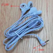 10 X 2.5mm Head 4X Buttons Electrode Lead Wires Cable For Tens Massager Machine