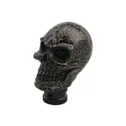 Shift Lever Knob High Strength Simple Installation Skull Compact Resin Gear Handle Stick for Automobile black