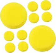 KALLORY 10pcs Round Sponge Paint Brushes Sponge Stamps Finger Painting Set Stamps Paint Brushes Round Circle