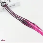 Fine New Practical Girl Coloured Wig Ponytail Braid Rubber Band