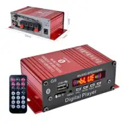 200W Stereo Power Amplifier HIFI Digital Bluetooth Audio AMP AUX FM Mic + Remote