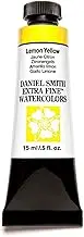 DANIEL SMITH Extra Fine Watercolor 15ml Paint Tube, Lemon Yellow, 0.51 Fl Oz (Pack of 1)