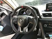 在飛比找樂天市場購物網優惠-[細活方向盤] 全牛皮紅環款 MAZDA MAZDA2 MA