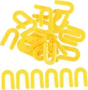 Angoily 100pcs Tile Spacers Accessories Decals Poster Circular Tile Sticker Fretting Brick Stickers Decals Cement Shim Leveling Gaskets Turn Signal Mount Bracket Stick Tiles Plastic Yellow