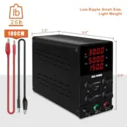 DC Power Supply Variable 30V 5A Adjustable Digit Switching Regulated DC Bench