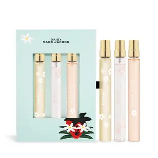 Marc Jacobs 春漾隨行香氛禮盒[小雛菊+清甜雛菊+親愛雛菊](10mlX3)-香水公司貨【美麗購】