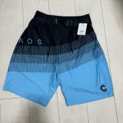 Cronos Surf Pants M Black/Blue Swim Trunks for Competition Used