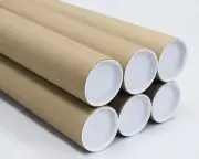 3" x 24" Premium Kraft Mailing Shipping Poster Tubes w/ Plastic End Caps