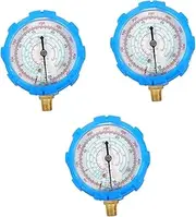 3pcs refrigerant charge gauge Air Conditioner Pressure Gauge copper Low Pressure Gauge manifold gauge abs