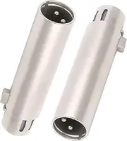 tunghey XLR to XLR Male Adapter, XLR Male to 3 Pin XLR Female Connector, HiFi Durable Gender Changer Audio Converter Coupler for Mixer Recorder amplifiers etc.