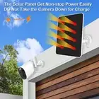 ​Weatherproof 20W Solar Panel for Eufy Eufycam 2C Wall Mount Type C Charging​