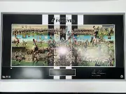 COLLINGWOOD FOREVER HAND SIGNED 125TH ANNIVERSARY LITHOGRAPH Ian Graham Framed