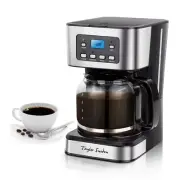 12-Cup Programmable Coffee Maker, Regular & Strong Brew Drip Coffee Machine f...