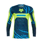 New Fox Racing Flexair Impression Jersey, Flo Yellow, Large, 33002-130-L