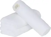 [Amazon.co.jp Limited] Towel Laboratory #006 Big Face Towel, White, Lily, 3-Piece Set, Thin, Quick Drying, Quick Drying, Durable, 100% Cotton, Japan Technology